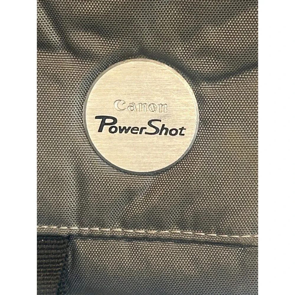 Canon PowerShot Camera Bag Charcoal Gray Nylon Crossbody Messenger Tech‎ Case